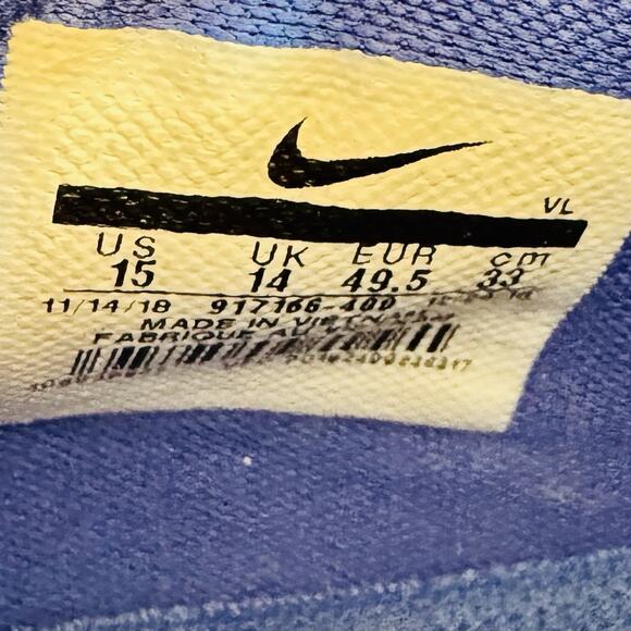 NEW Nike Vapor Untouchable Speed 3 TD Football Cleats Mens Size 15 White Blue - Picture 7 of 7